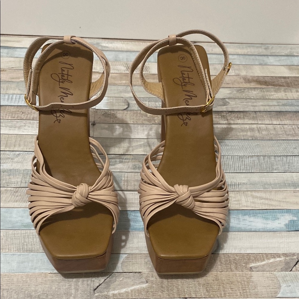 Nataly Mendez Wooden Block Heel Sandals - Picture 4 of 16